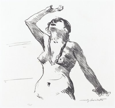Nu féminin se défendant - Lovis Corinth