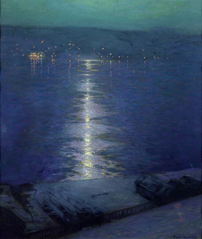 Clair de lune sur la rivière, 1919 - Lowell Birge Harrison