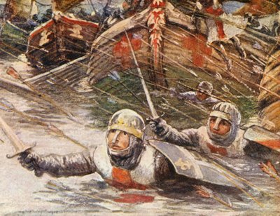 Illustration pour les récits des croisades (lithographie couleur) - Lowes Dalbiac Luard