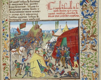 Charles de Blois capturé à la bataille de La Roche-Derrien - Loyset Liedet