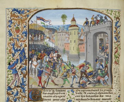 La Bataille de Caen en 1346, vers 1470-1475 - Loyset Liedet