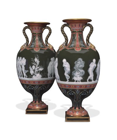 Une paire de vases, 