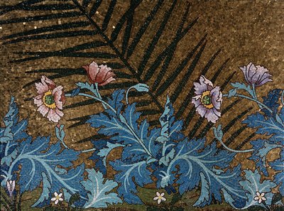 Détail de la mosaïque du tombeau de Pasteur par Luc Olivier Merson - Luc Oliver Merson