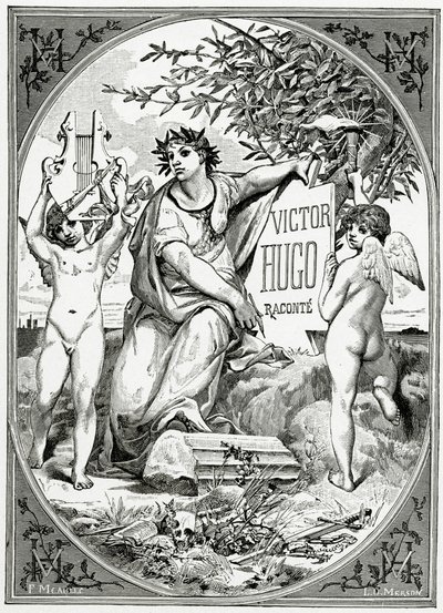Victor Hugo raconté par un témoin de sa vie, 19e siècle (gravure en noir et blanc) - Luc Oliver Merson