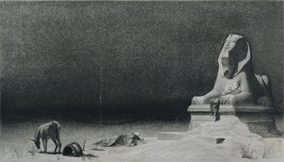 Le repos pendant la fuite en Égypte (recto) - Luc Olivier Merson