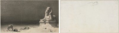 Le repos pendant la fuite en Égypte (recto); Esquisse d