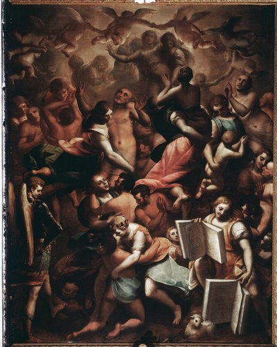 Le Jugement dernier, les Bienheureux - Luca Cambiaso