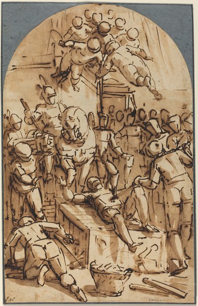 Le martyre de Saint Laurent - Luca Cambiaso
