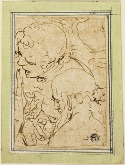 Deux évangélistes conversant - Luca Cambiaso