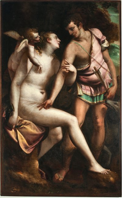 Vénus et Adonis - Luca Cambiaso
