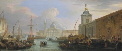 Le Bacino, Venise, avec la Dogana et une vue lointaine de l