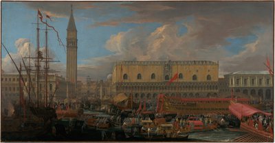 Le Bucintoro quittant le Bacino di San Marco - Luca Carlevarijs