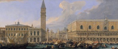 Le Molo, Venise, depuis le Bacino di San Marco, vers 1709 - Luca Carlevaris