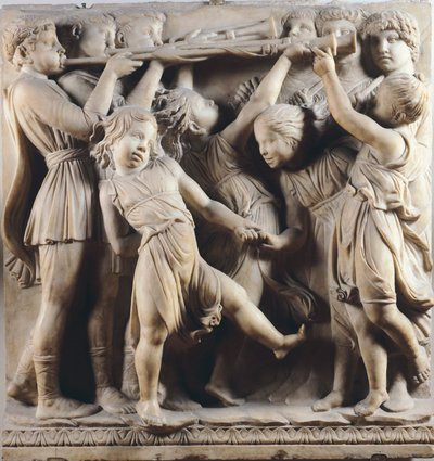 Enfants et chérubins dansant, chantant et jouant, détail de la Cantoria - Luca Della Robbia