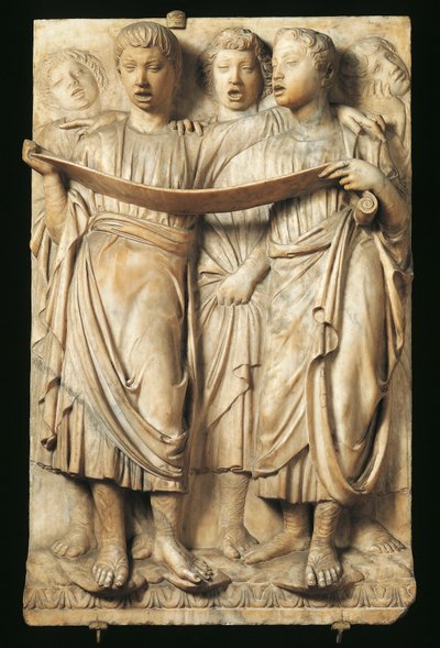 Enfants chantant (détail) - Luca Della Robbia