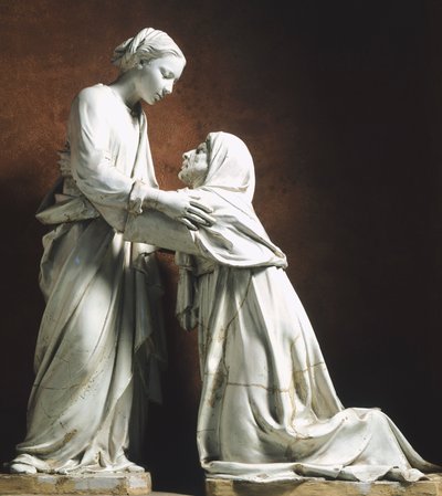 Italie, Pistoia, Église de San Giovanni Fuor Civitas, Visitation - Luca Della Robbia