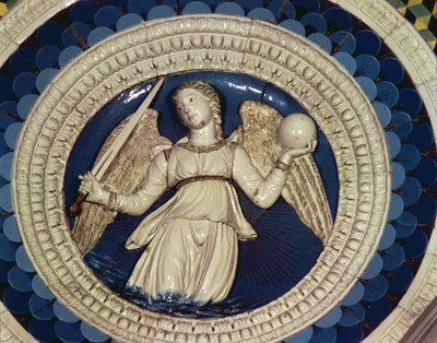 Justice, rondel du tombeau du Cardinal du Portugal, 1460s - Luca Della Robbia