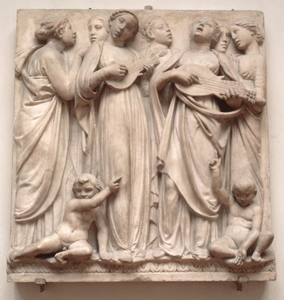 Anges chantants, relief de la Cantoria, c.1432-38 - Luca Della Robbia