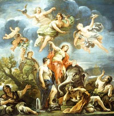 Allégorie de la Tempérance - Luca Giordano