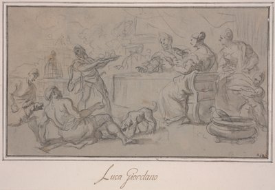 Banquet des riches - Luca Giordano