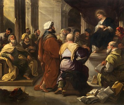 Christ parmi les docteurs, vers 1665 - Luca Giordano