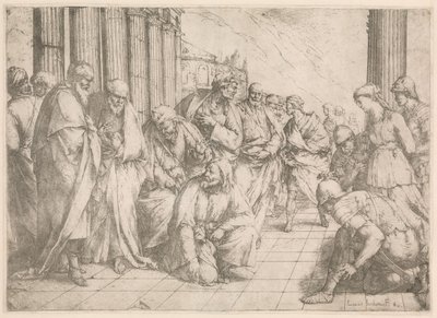 Christ et la femme adultère - Luca Giordano