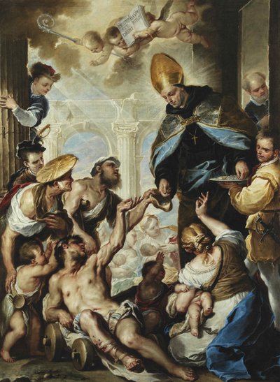 Saint Thomas de Villanova donnant l