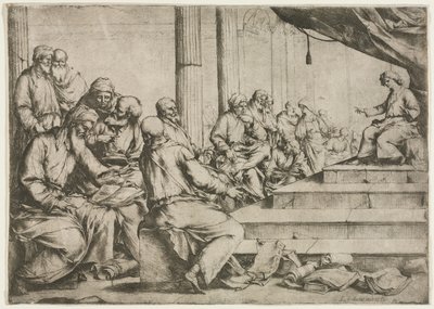 Le jeune Christ enseignant dans le temple, vers 1653 - Luca Giordano