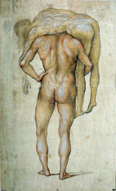 Un homme portant un corps - Luca Signorelli