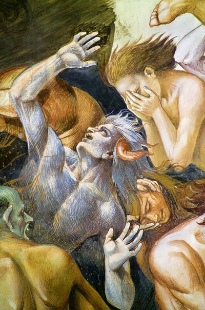 Damnés en enfer, du cycle de fresques du Jugement Dernier - Luca Signorelli