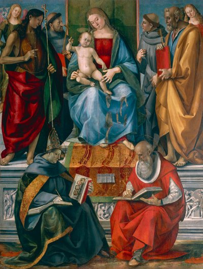 Madonna et enfant avec Jean-Baptiste, François d