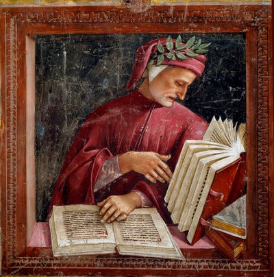 Représentation du poète italien Dante Alighieri - Luca Signorelli