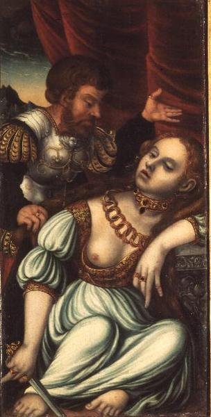 Tarquin et Lucrèce - Lucas (studio of) Cranach