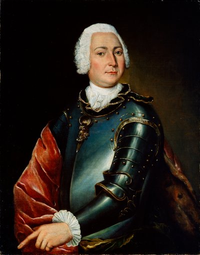 Portrait du comte Ernst Christoph von Manteuffel, 18ème siècle - Lucas Conrad Pfandzelt