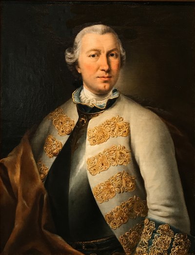 Portrait du comte Karl von Sievers 1710-1774, 1755 - Lucas Conrad Pfandzelt