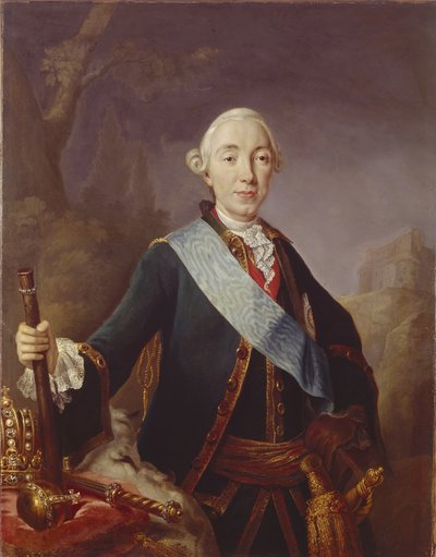 Portrait du Tsar Pierre III de Russie, 1761 - Lucas Conrad Pfandzelt