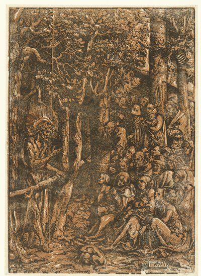 Jean-Baptiste prêche aux gens - Lucas Cranach