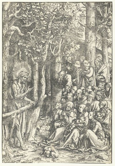 Jean-Baptiste prêchant aux gens - Lucas Cranach