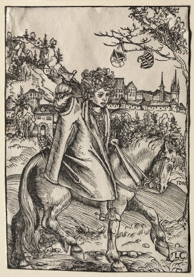 Un garçon à cheval - Lucas Cranach