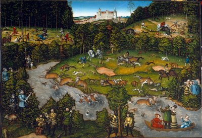 Chasse près du château de Hartenfels - Lucas Cranach