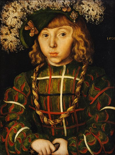 Portrait de Johann Friedrich, plus tard Kurfürst der Großmütige von Sachsen, 1509 - Lucas Cranach
