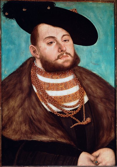 Portrait de Jean Frédéric II le Magnanime, électeur de Saxe - Lucas Cranach
