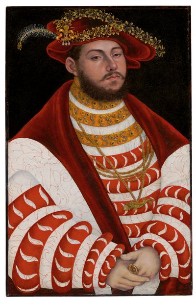 Portrait de Jean Frédéric Ier, Électeur de Saxe - Lucas Cranach