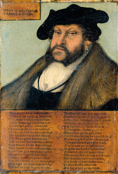 Portrait de Jean le Constant, Électeur de Saxe - Lucas Cranach