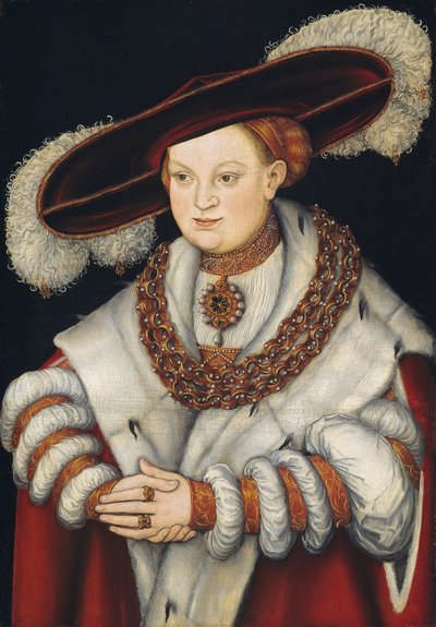 Portrait de Magdalena de Saxe, épouse de l