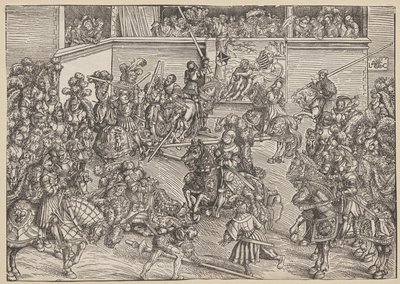 Le Tournoi avec Samson et le Lion - Lucas Cranach