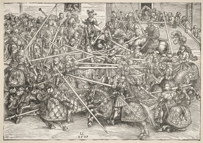 Le tournoi avec des lances - Lucas Cranach