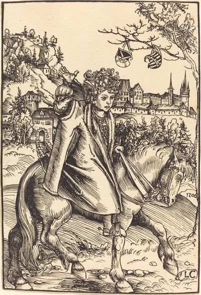 Un Prince Saxon à Cheval - Lucas Cranach the Elder