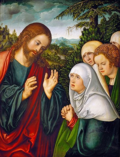 Adieu du Christ aux femmes - Lucas Cranach the Elder