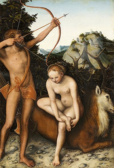 Apollon et Diane. Vers 1530 - Lucas Cranach the Elder